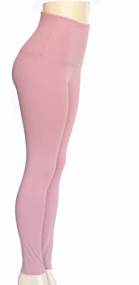 Pink leggings on a white background