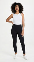 Organic Cotton Spandex Leggings in Black