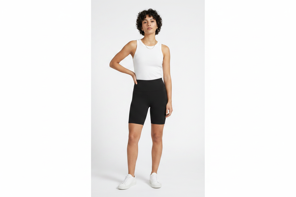 Organic Cotton Bike Shorts - Black