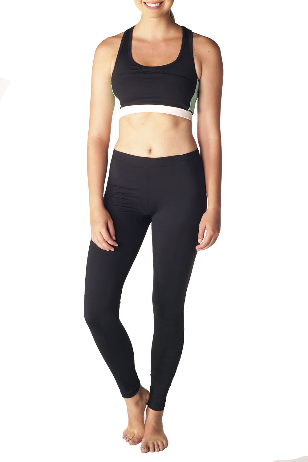 Black Cotton Spandex Legging