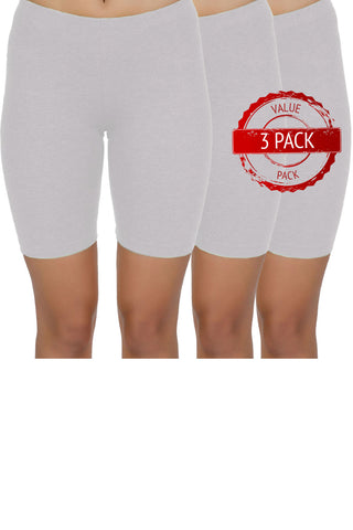 3 Pack of Cotton Spandex Bike Shorts