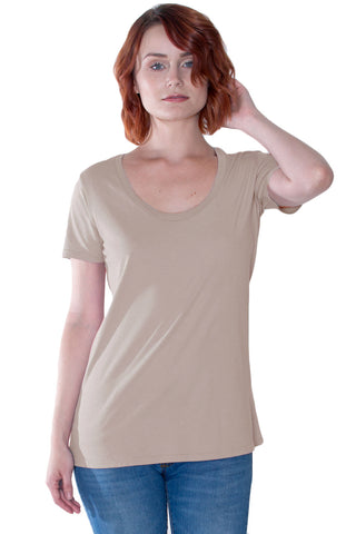 Organic Cotton Scoop Neck Tee