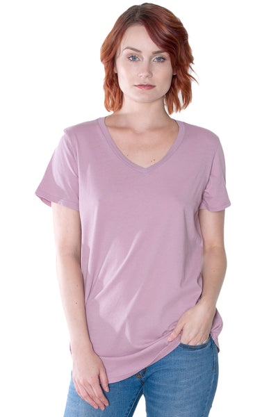 Organic Cotton Long V-Neck Tee