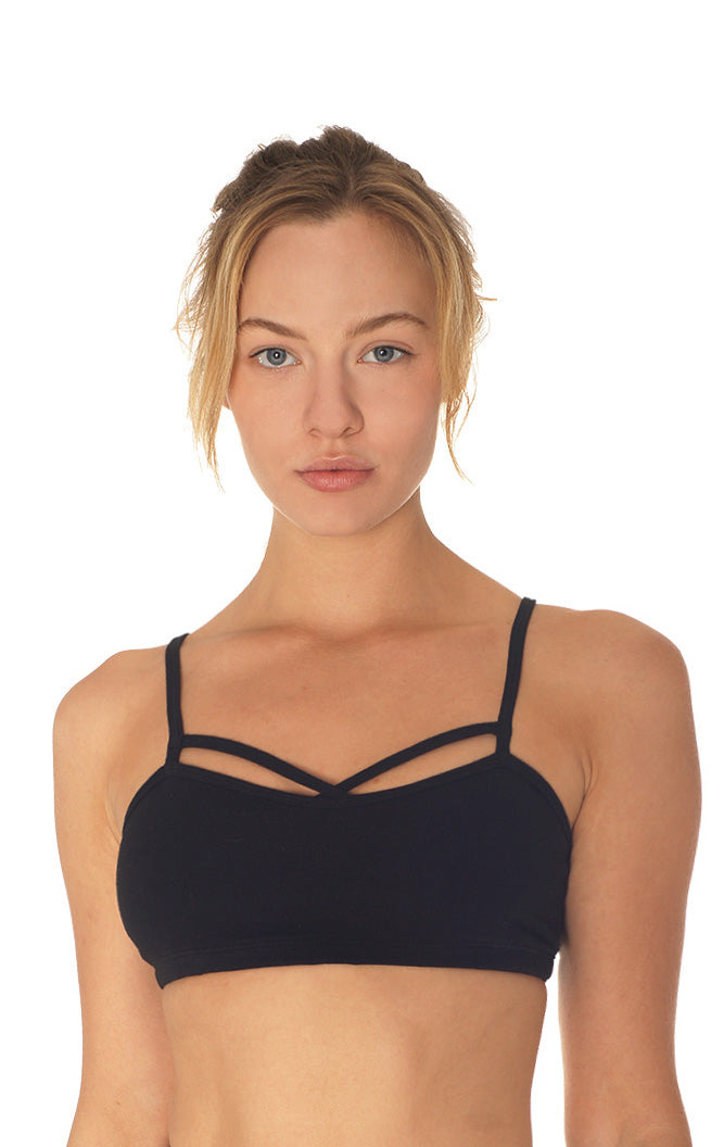 Criss Cross Organic Bra - Eco-Friendly Activewear | Intouch Clothing