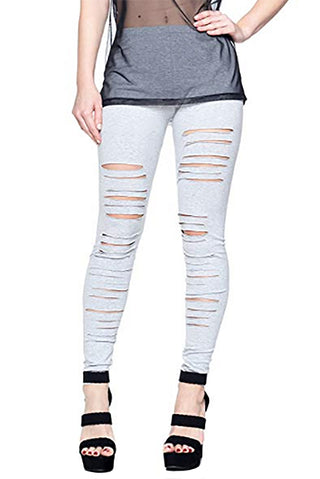 Ripped Cotton Legging