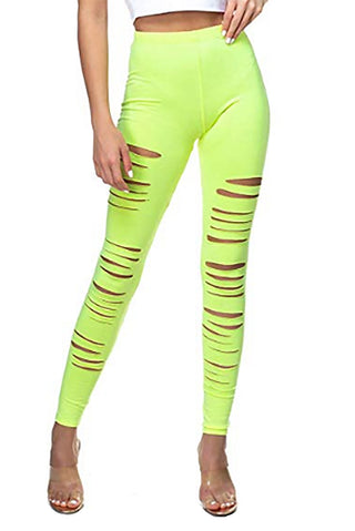 Ripped Cotton Legging