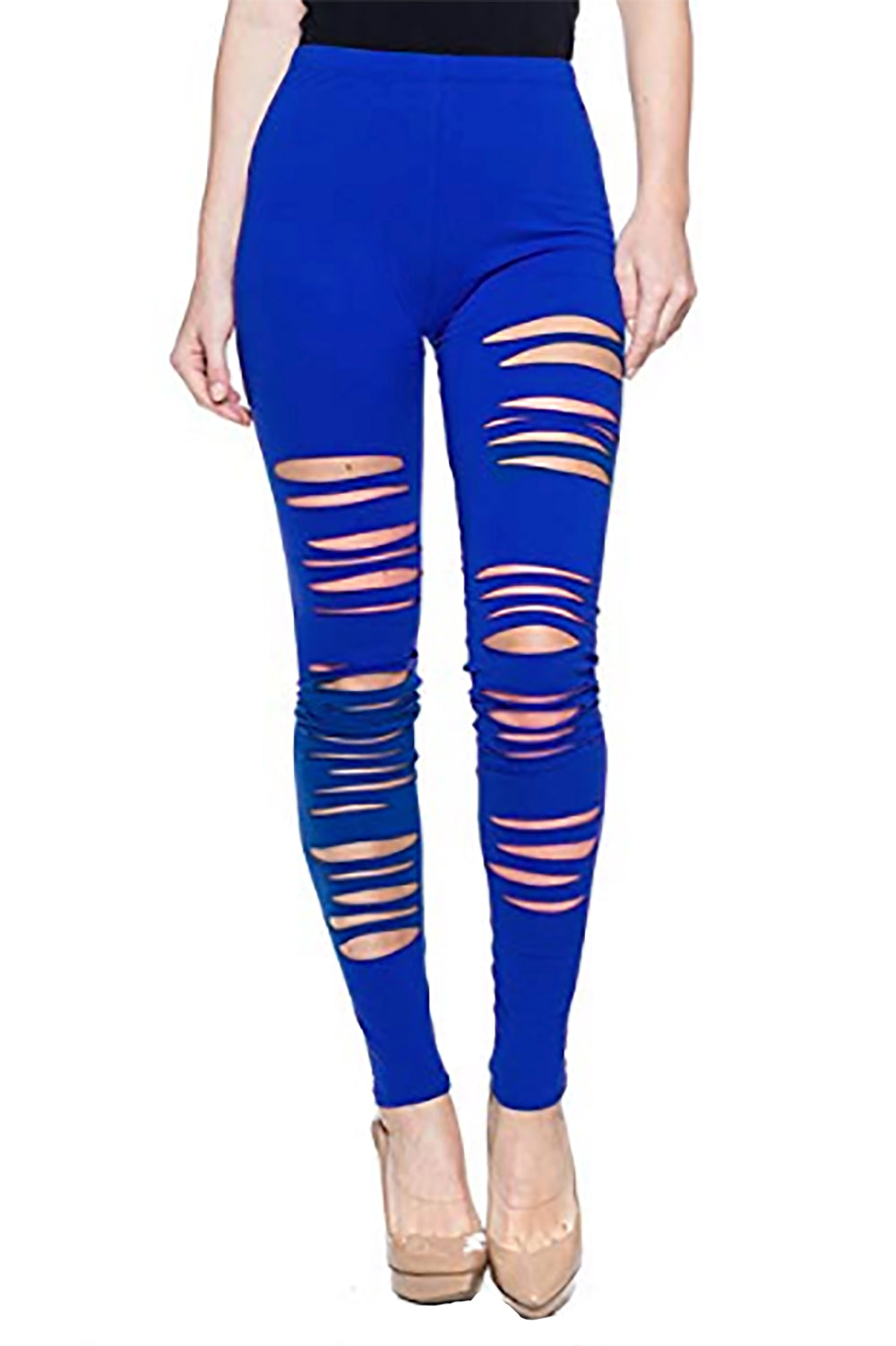 Ripped Cotton Legging