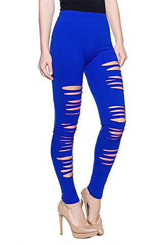 Ripped Cotton Legging